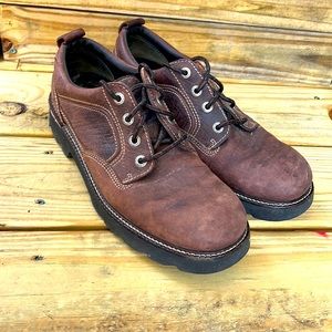 Rockport men’s M5809 suede leather brown Oxford lace 11m